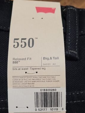 Mens 550 Levis